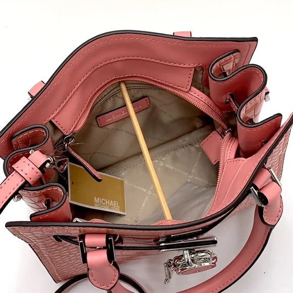 MICHAEL KORS
Hamilton Small Crocodile Embossed Faux
Satchel
Color:PRIMROSE - Picture 10 of 15